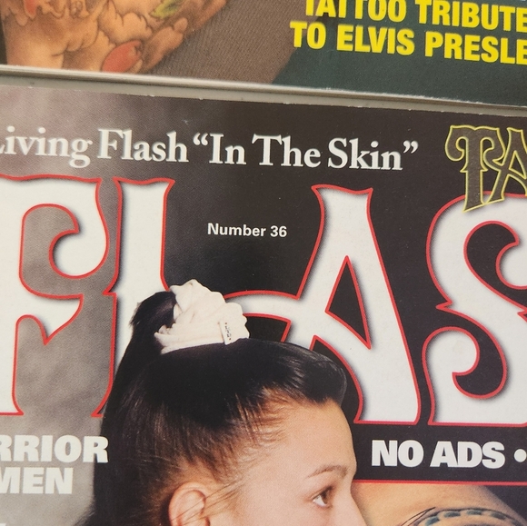 Vintage Y2K Flash Tattoo Magazine Lot Of 6 Magazines Womens Tattoos 2005 2006 - Picture 7 of 7